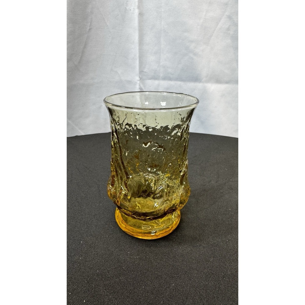 Anchor Hocking Rainflower Juice‎ Glass Amber Colored
